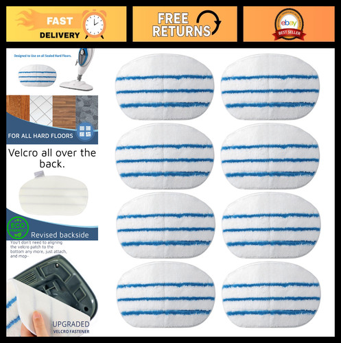 Pack washable steam mop pads - mop,
