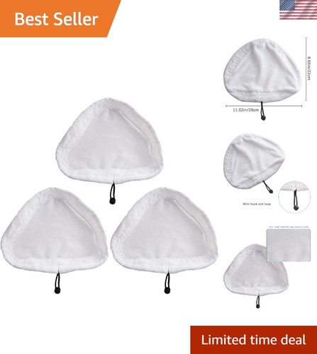 3pcs triangular steam mop - triangular,