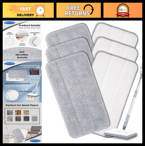 Washable steam mop pads 6 - steam,