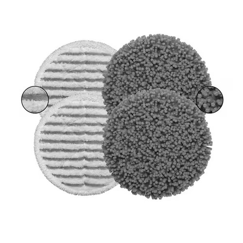 Pack washable steam mop pads - 4,